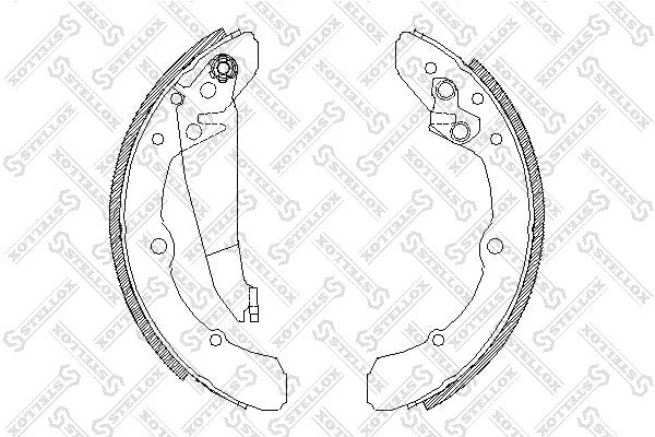 STELLOX 1989-1990 Audi 100 Brake Shoe Set 357609527E