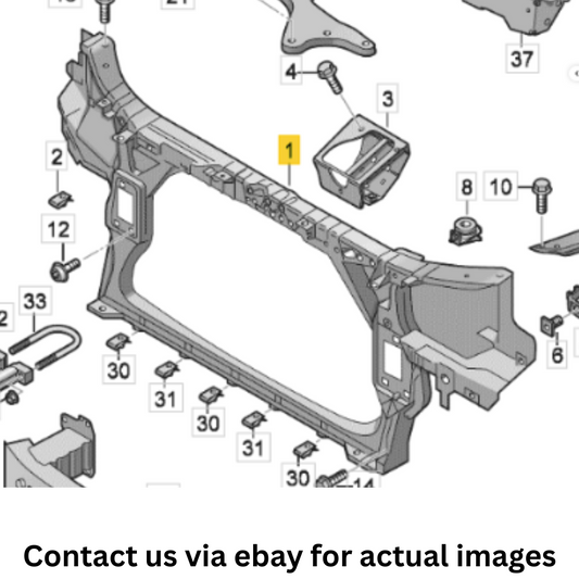 2012 Audi A8 Quattro Lock Carrier Radiator Support Used OEM 4H0805594E