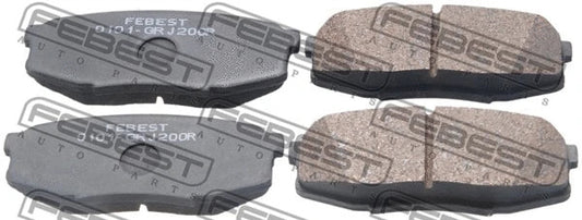 Febest 2007 Toyota Land Cruiser Pad Kit Disc Brake Rear 0101-GRJ200R