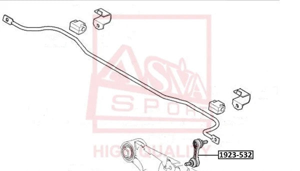 FEBEST BMW 33 55 1 092 Rear Stabilizer Link 1923-532