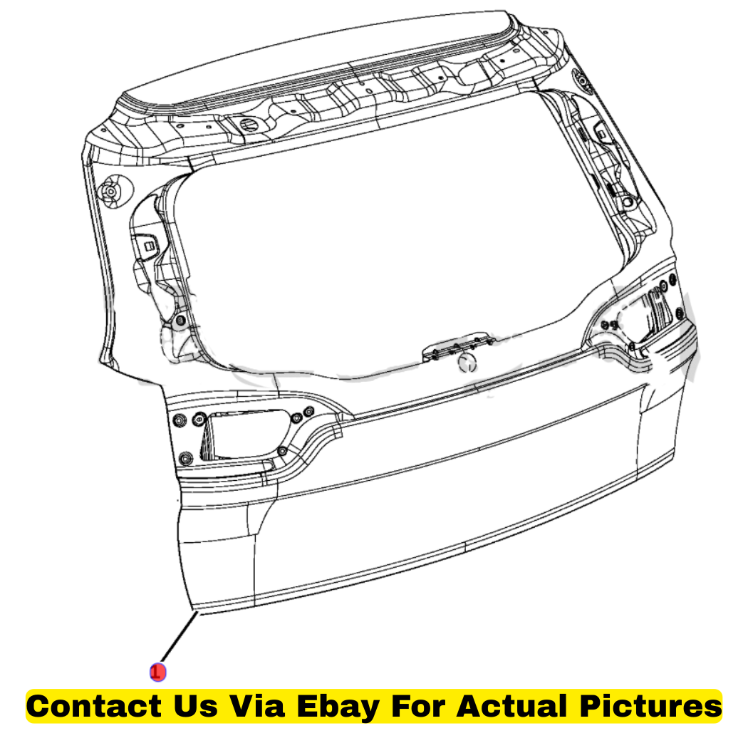 2014 Jeep Cherokee Liftgate Used OEM 68104185AB
