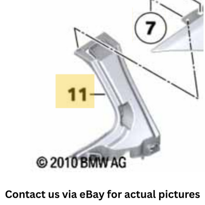 2011–2016 BMW 520i Right Fender Mount Bracket Spacer USED OEM 51117207932