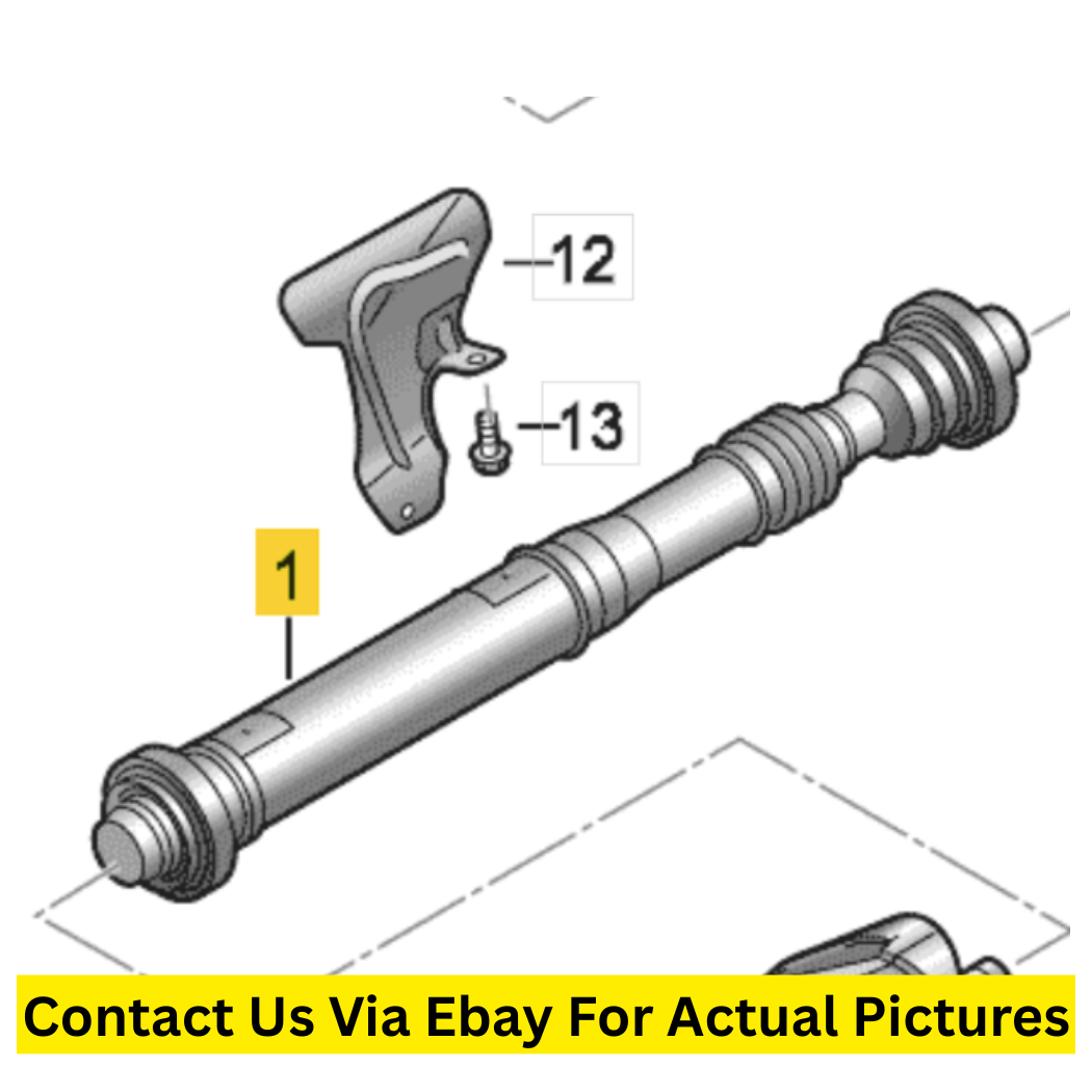 2012 Volkswagen Touareg Front Cardan Shaft Used OEM 7P0521101H