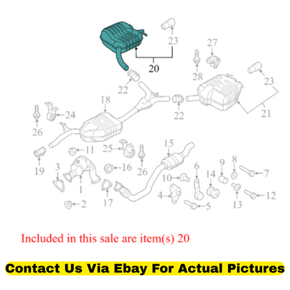 2013 Audi Q5 Exhaust Resonator Used OEM 8R0253609AF