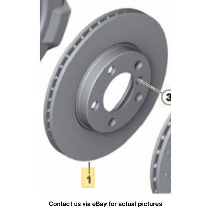 2011–2015 Mini Cooper Front Brake Disc Rotor Used OEM 34116858651