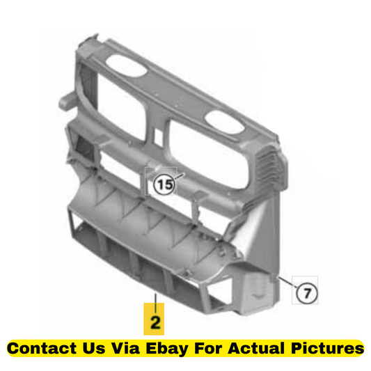 2012 BMW X6 Radiator Air Duct Used OEM 51647192758