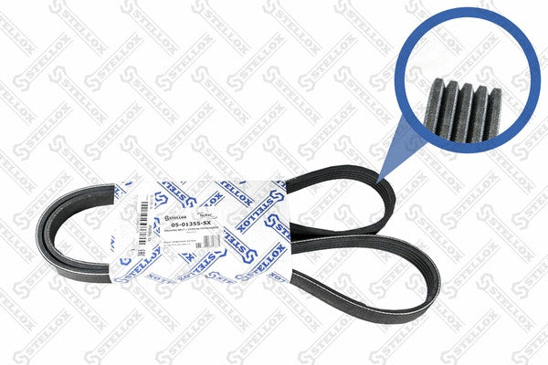 STELLOX GENERAL MOTORS Alternator Fan Drive V-Rib Belt 5PK1355 - 1340003