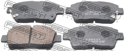 FEBEST 2001-2007 Toyota Corolla Pad Kit Disc Brake Front 0101-NCP20F