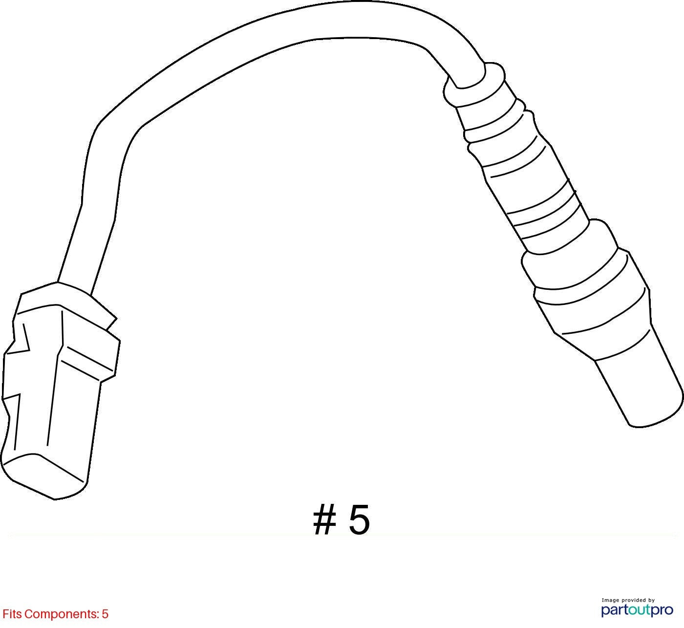 2018 Cadillac CTS Heated Oxygen Sensor Used OEM 12652845