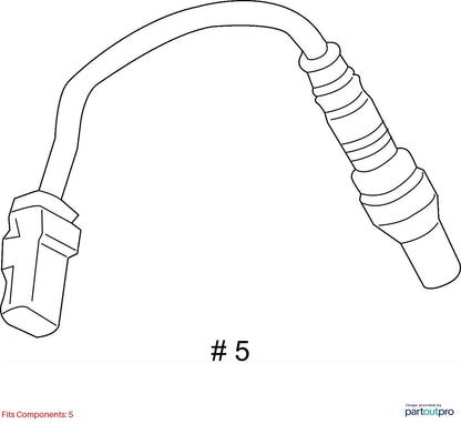 2018 Cadillac CTS Heated Oxygen Sensor Used OEM 12652845