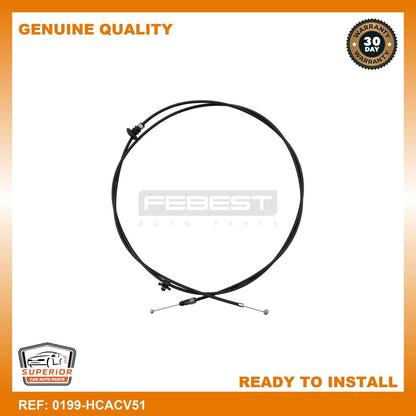 FEBEST 06-11 Toyota Camry Cable Assy Hood Lock Control 0199-HCACV51