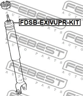 FEBEST 2011-2019 Ford Explorer Rear Shock Absorber Bushing Kit FDSB-EXIVUPR-KIT