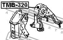 FEBEST 1997-2003 Toyota Camry Rear Engine Mount Bushing TMB-320