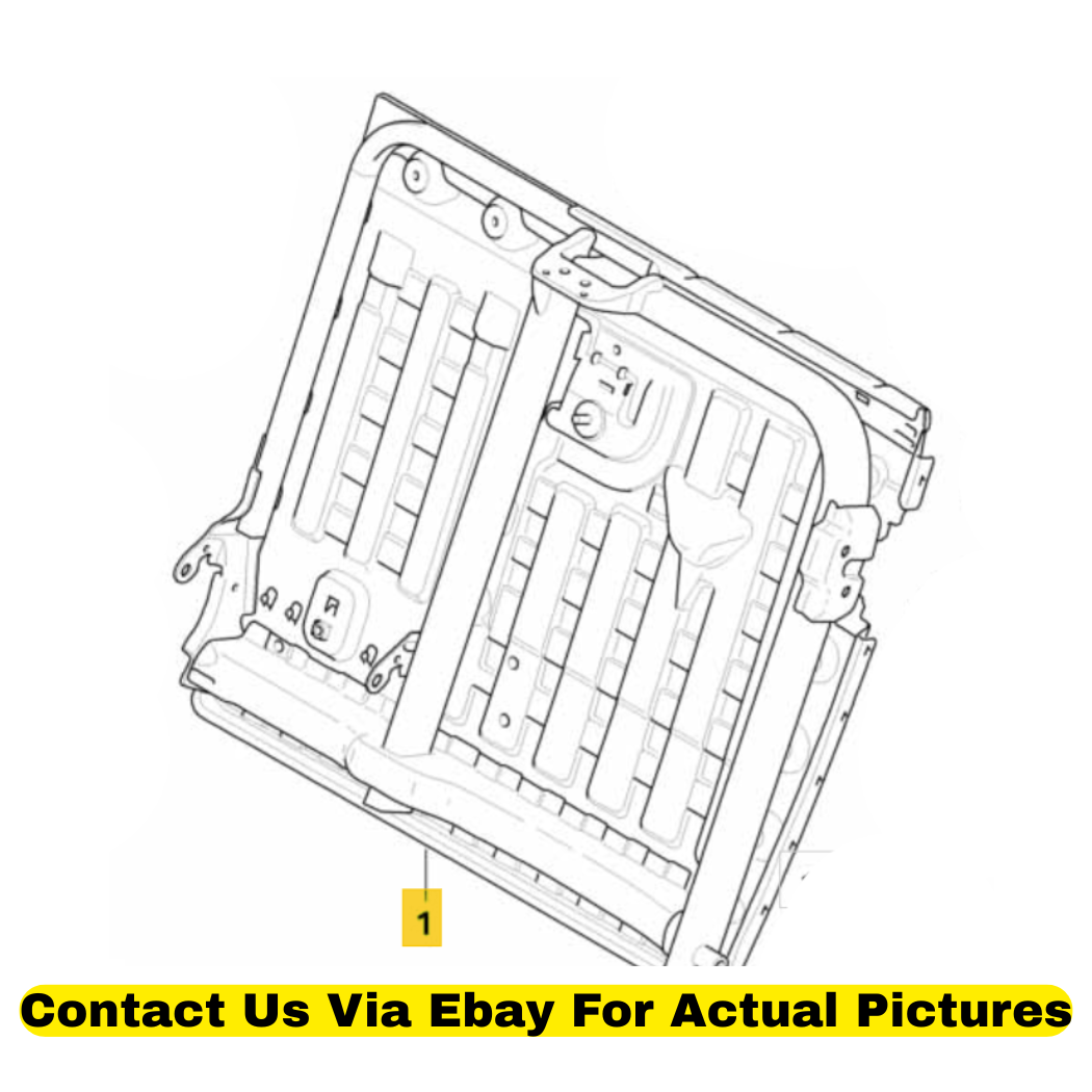 2012 BMW X6 Rear Seat Backrest Latch & Frame Used OEM 52207171507/52207286332