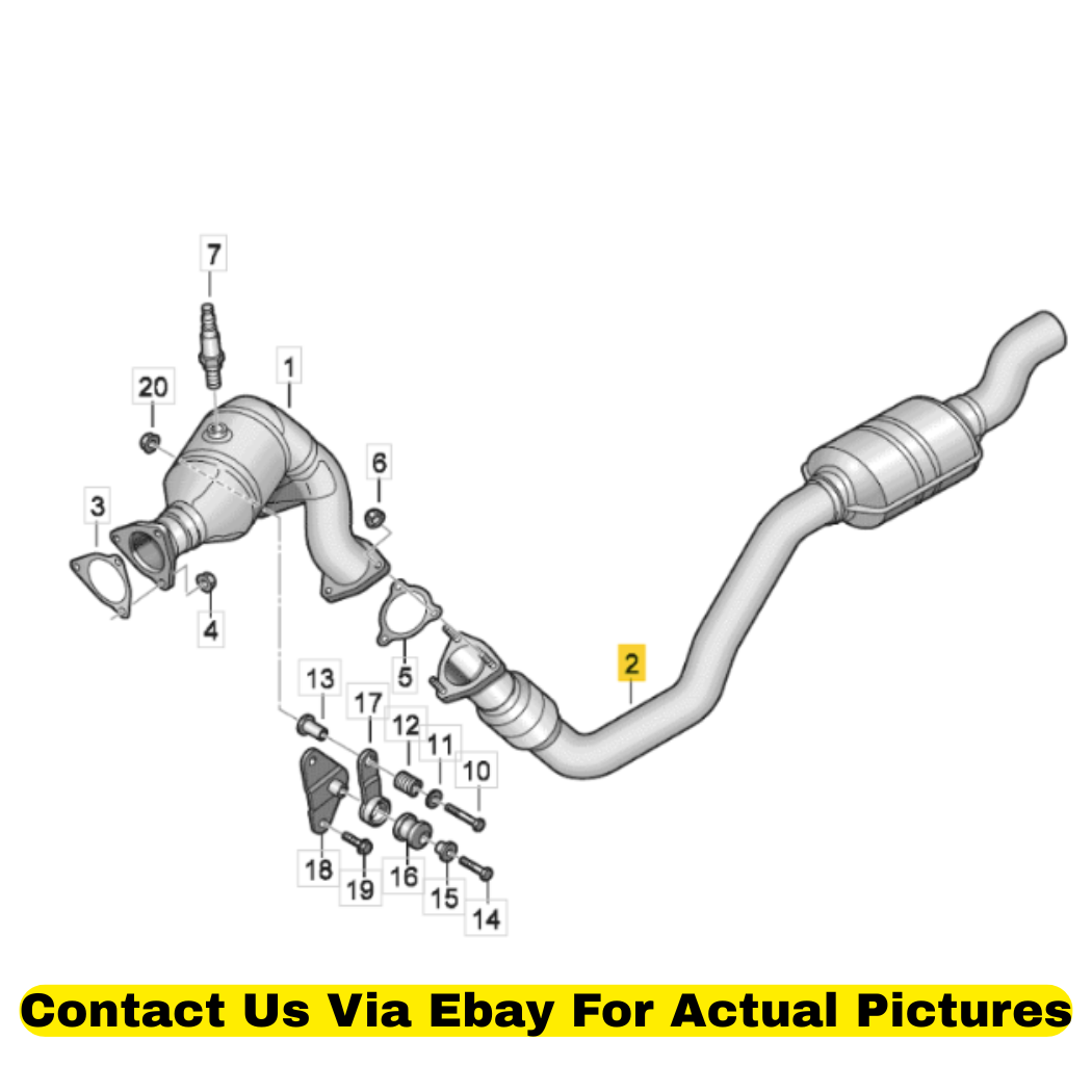 2013 Audi Q5 Exhaust Intermediate Pipe Used OEM 8K0253102AC