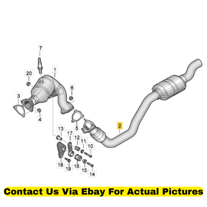 2013 Audi Q5 Exhaust Intermediate Pipe Used OEM 8K0253102AC