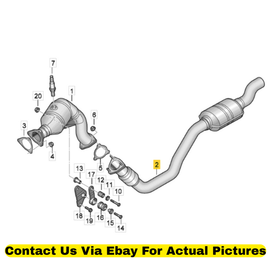 2013 Audi Q5 Exhaust Intermediate Pipe Used OEM 8K0253102AC