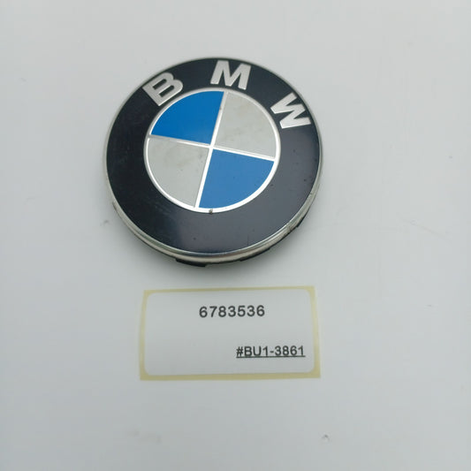 1992-2024 BMW X3 Wheel Center Cap with BMW Roundel Emblem & Chrome Ring 6783536