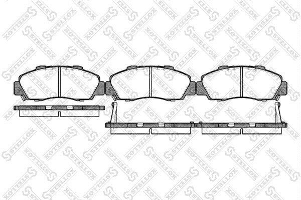 STELLOX 2000-2010 Honda Odyssey Brake Pad Set Disc Brake 06450-S2H-E50