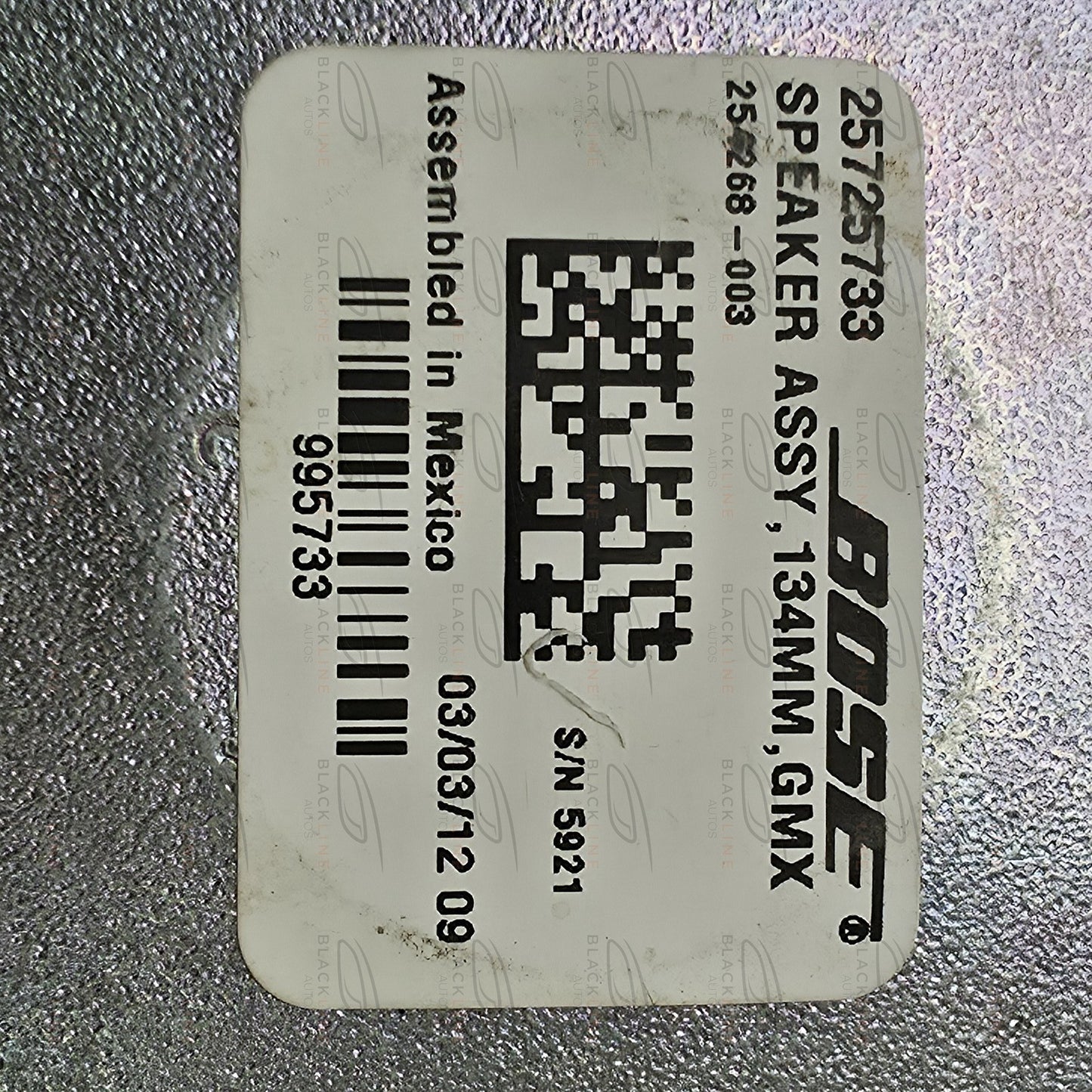 2005-2019 Chevrolet Corvette Rear Door Speaker 25725733