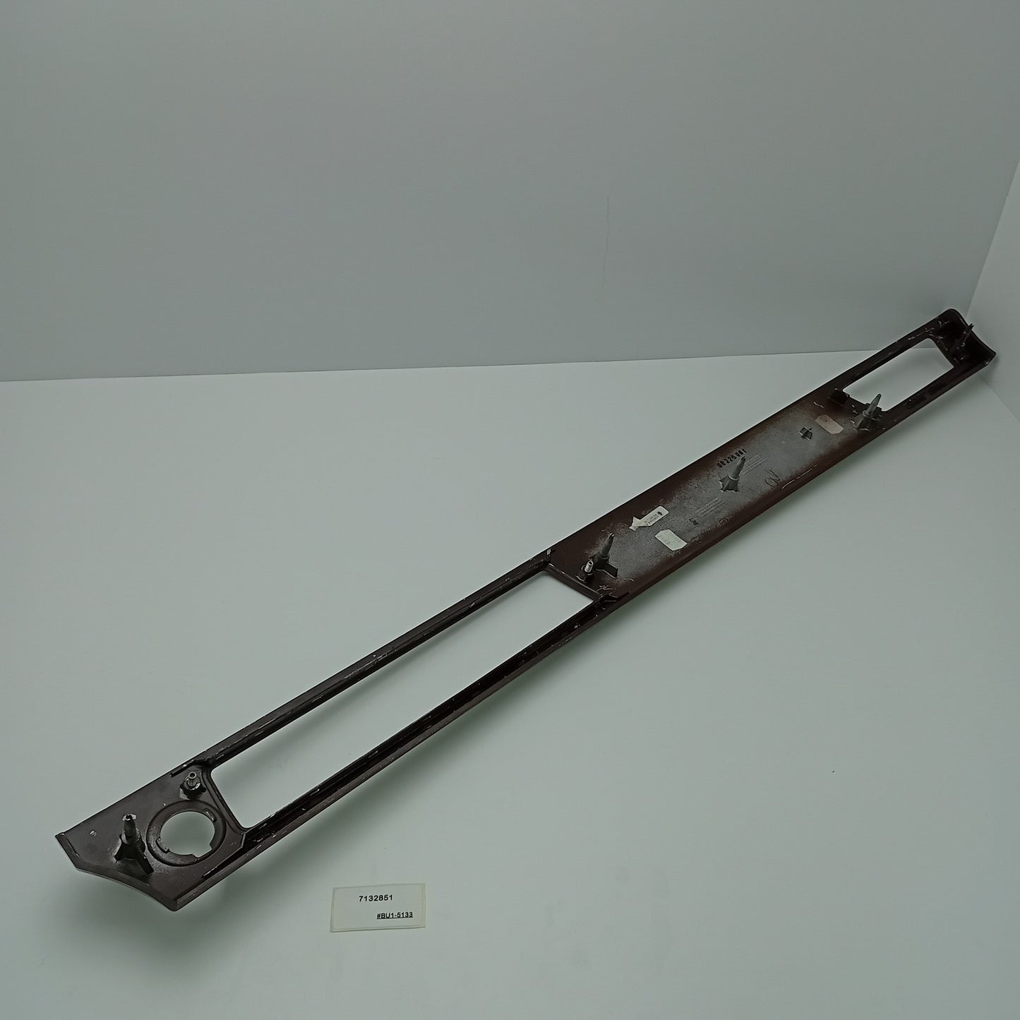 2006-2011 BMW E90 FRONT UPPER CENTER DASH WOOD TRIM PANEL 7132851