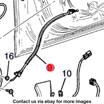 2018 Cadillac CTS Front Side Inside Handle Cable Used OEM 23446631