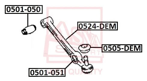 FEBEST MAZDA Front Lower Arm 0524-DEM