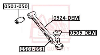 FEBEST MAZDA Front Lower Arm 0524-DEM