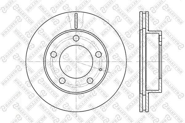 STELLOX 1988-2002 Mazda 626 Brake Disc 3958455