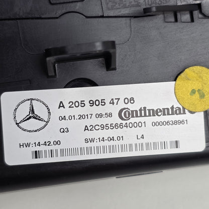 2014-2023 Mercedes-Benz C AMG W205 Climate Control Unit A2059054706