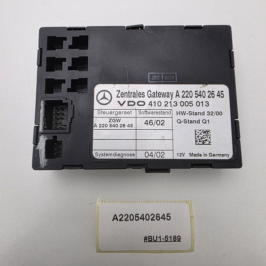 2003-2006 Mercedes-Benz S-Class Zentrales Gateway Control Module A2205402645