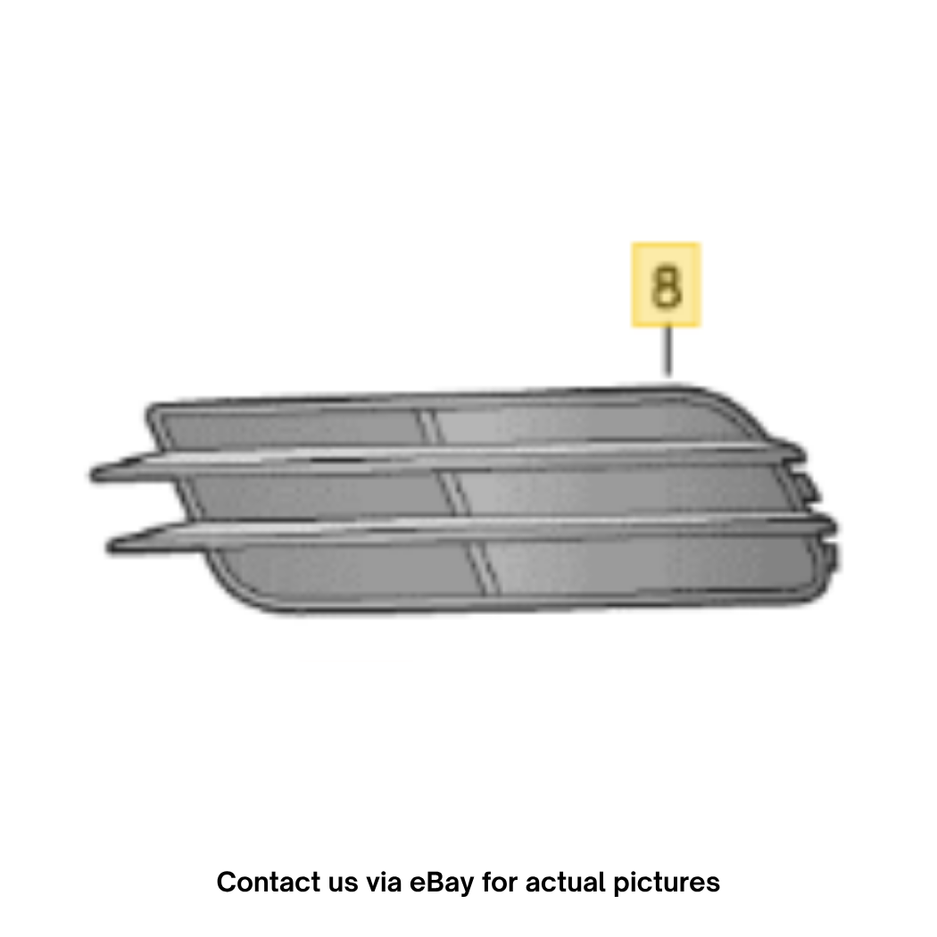 2012–2015 Audi A6 Front Bumper Lower Grille Left Side Used OEM 4G0807681