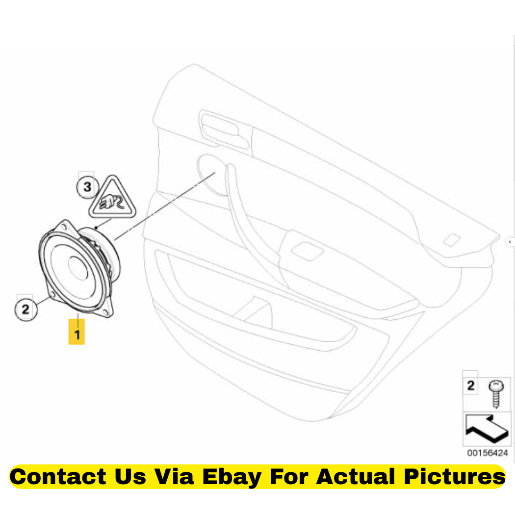 2012 BMW X6 Audio Speaker & Woofer Set Used OEM