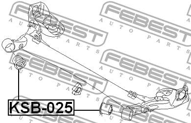 FEBEST KIA, HYUNDAI REAR CROSSMEMBER BUSHING - KAB-025