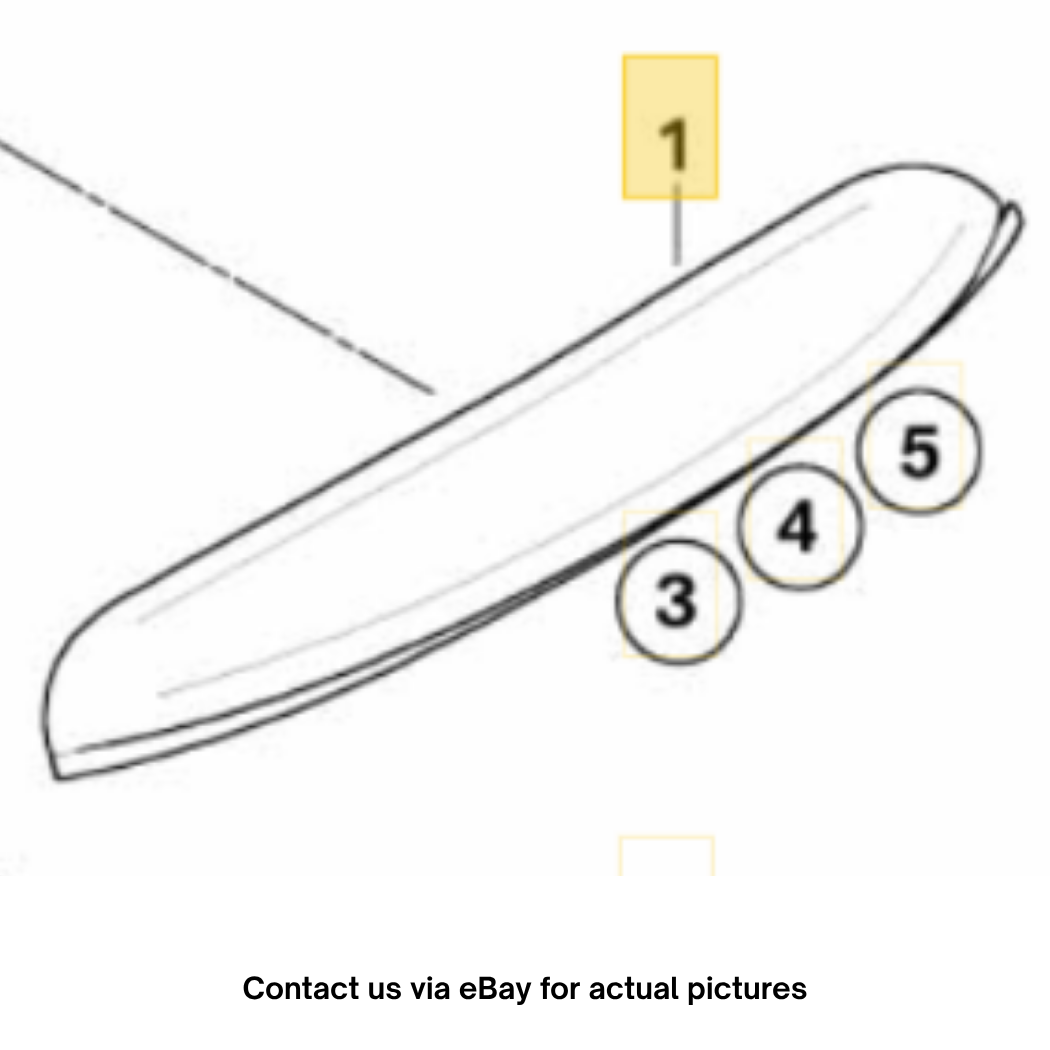 2012 Mini Cooper Rear Roof Spoiler Primed OEM 51622753757