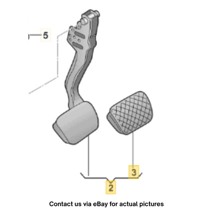 2011–2015 Audi A4 Brake Pedal Assembly Used OEM 4H1723140A