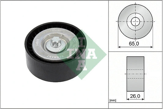 INA Mercedes-Benz Deflection/Guide Pulley V-Ribbed Belt 532063010
