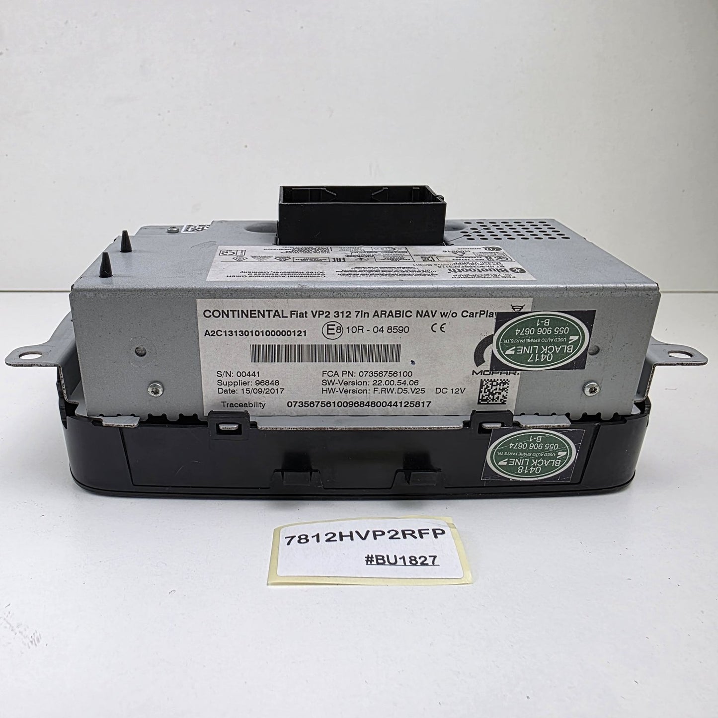 2018-2019 FIAT 500 Radio Display Navigation System 7812HVP2RFP