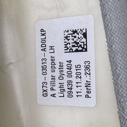 2015-2020 Jaguar XE A Pillar Interior Trim Cover GX7303513A
