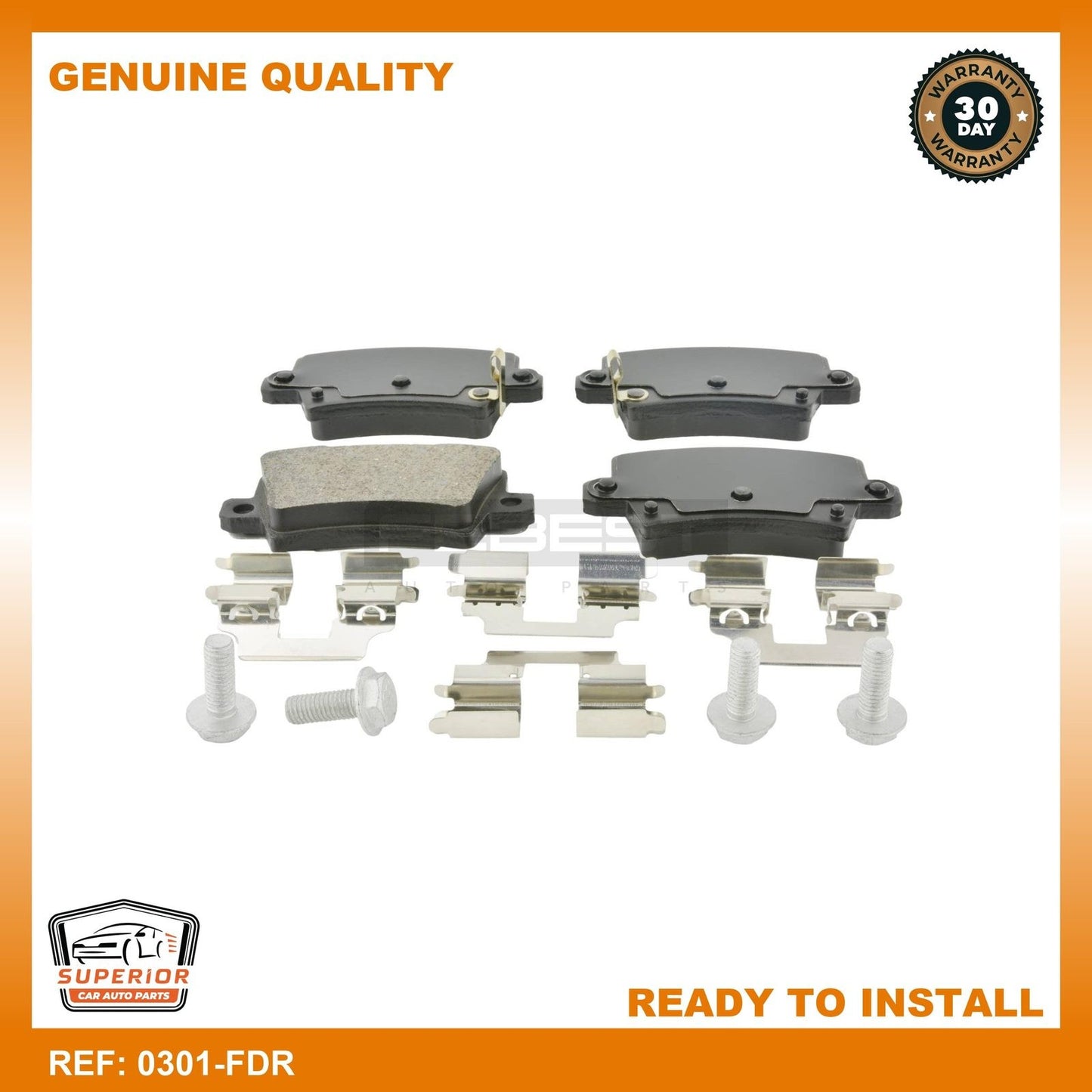 FEBEST HONDA Pad Kit, Disc Brake, Rear 0301-FDR