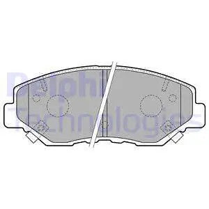 DELPHI 2015 Honda Civic Brake Pad Set, Disc Brake LP1806