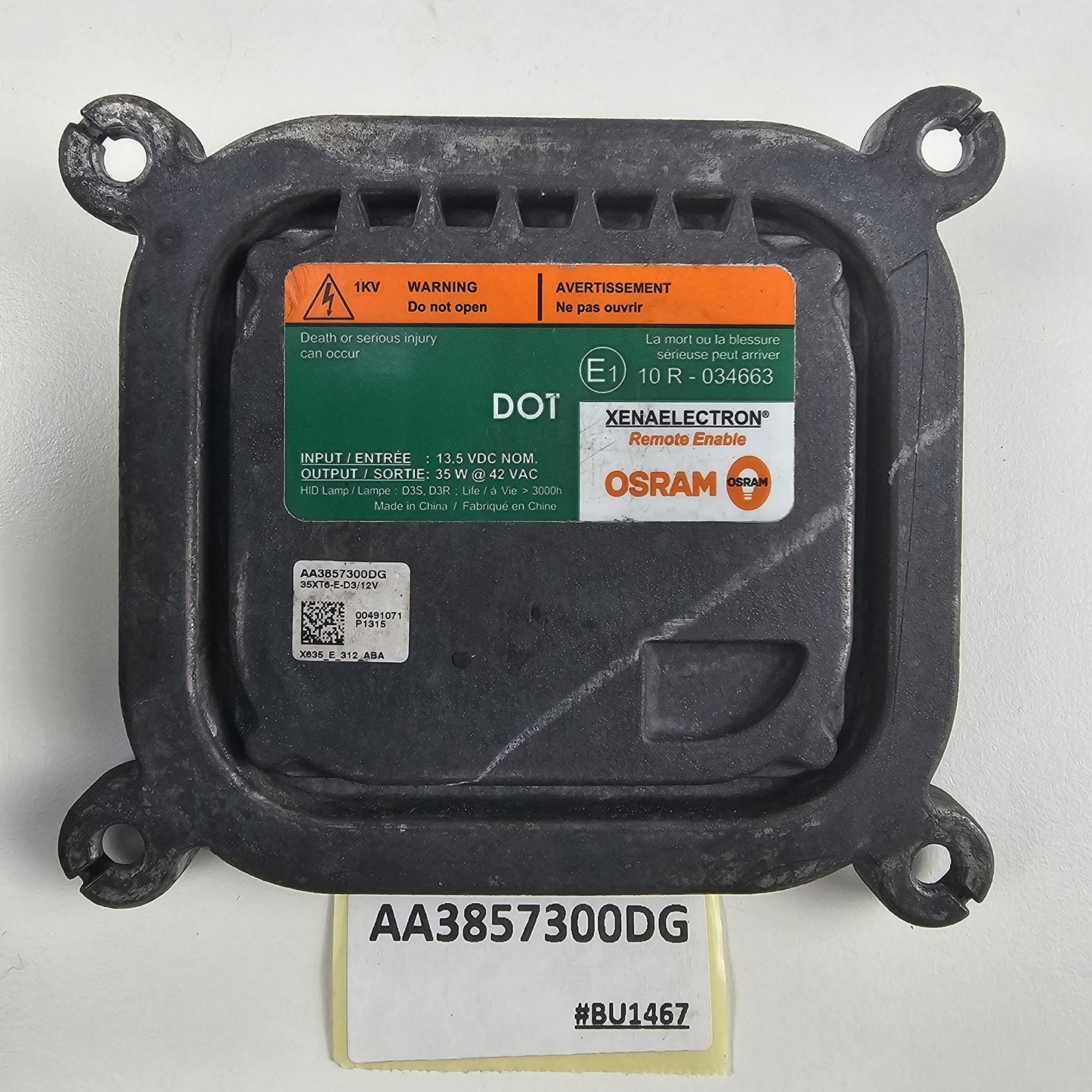 2009-2016 Lincoln Navigator HEADLIGHT BALLAST MODULE AA3857300DG