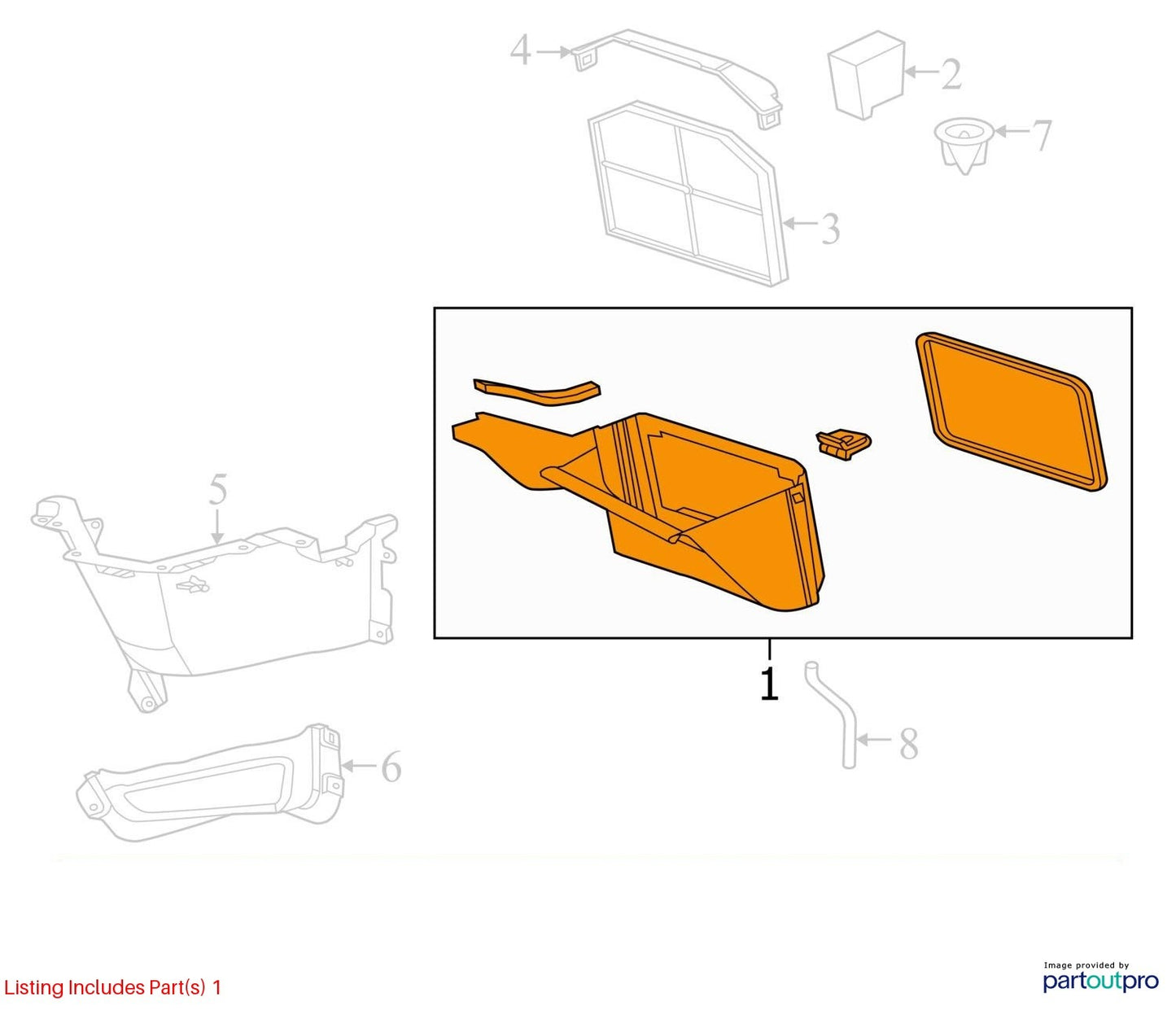 2009 Chevrolet Lumina S Air Inlet Housing Used OEM 92223039