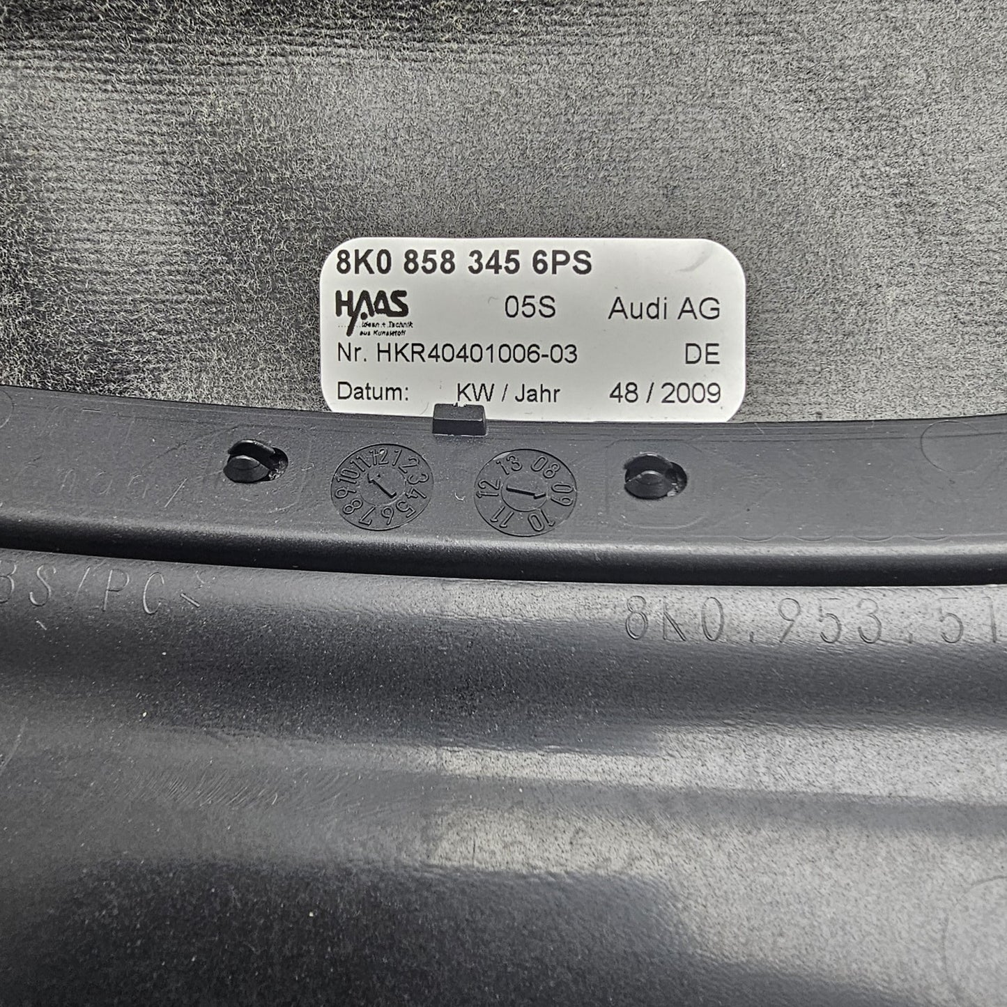 2008-2016 Audi A4 Instrument Cluster Bezel 8K08583456PS