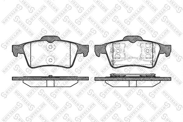 STELLOX OPEL Brake pad set - 1605973
