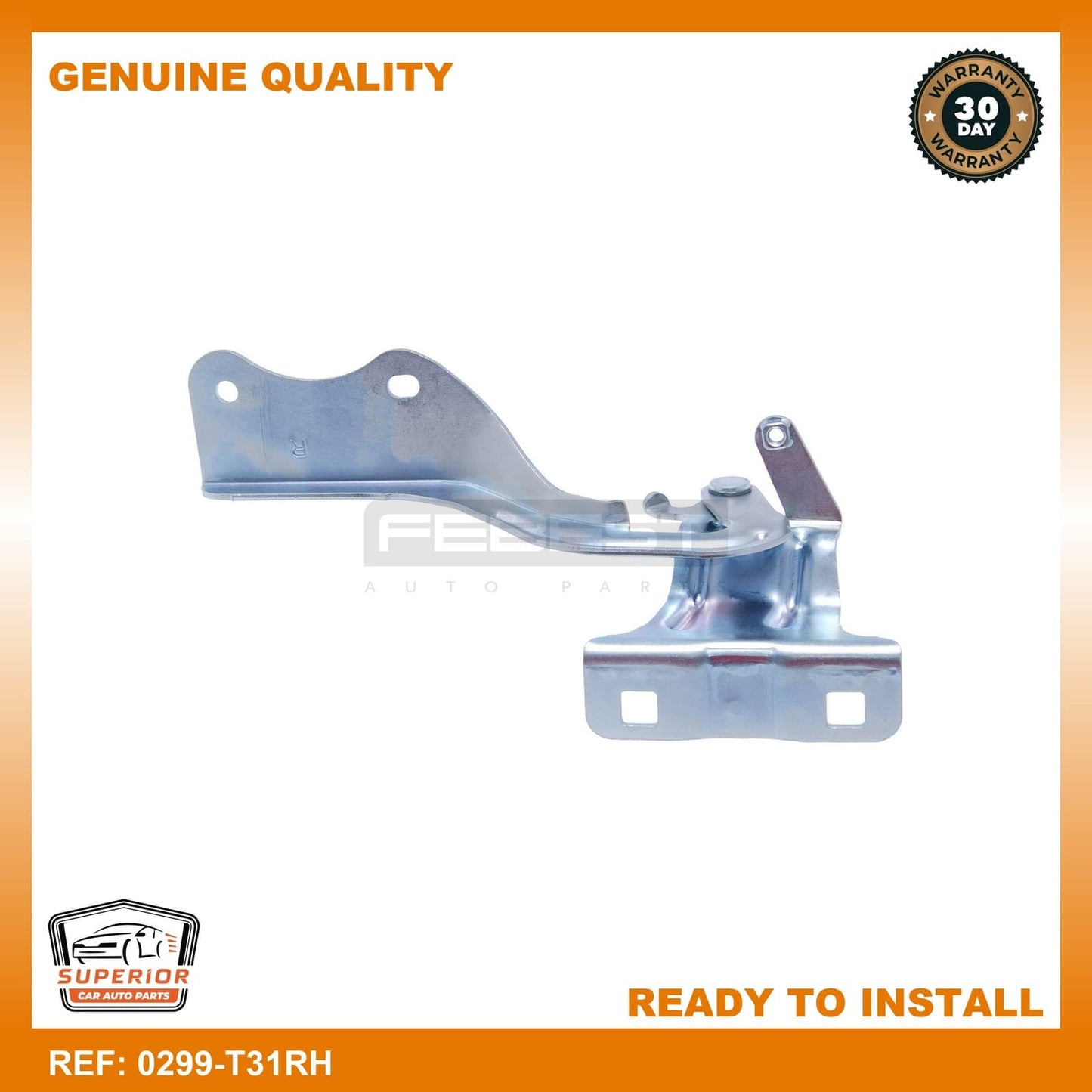 FEBEST 2007-2015 Nissan X-Trail Hinge Assembly Hood Right 0299-T31RH
