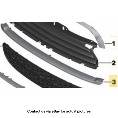 2010-2012 Mini Cooper Front Grille Trim Molding USED OEM 51112751624
