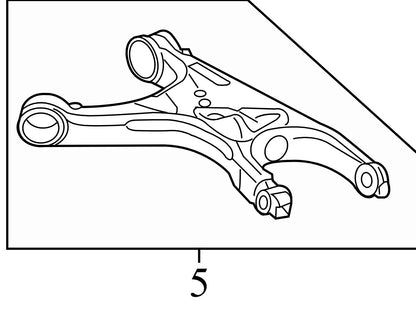 2012 Audi A7 Quattro Rear Left Lower Control Arm Used OEM 8K0505311J