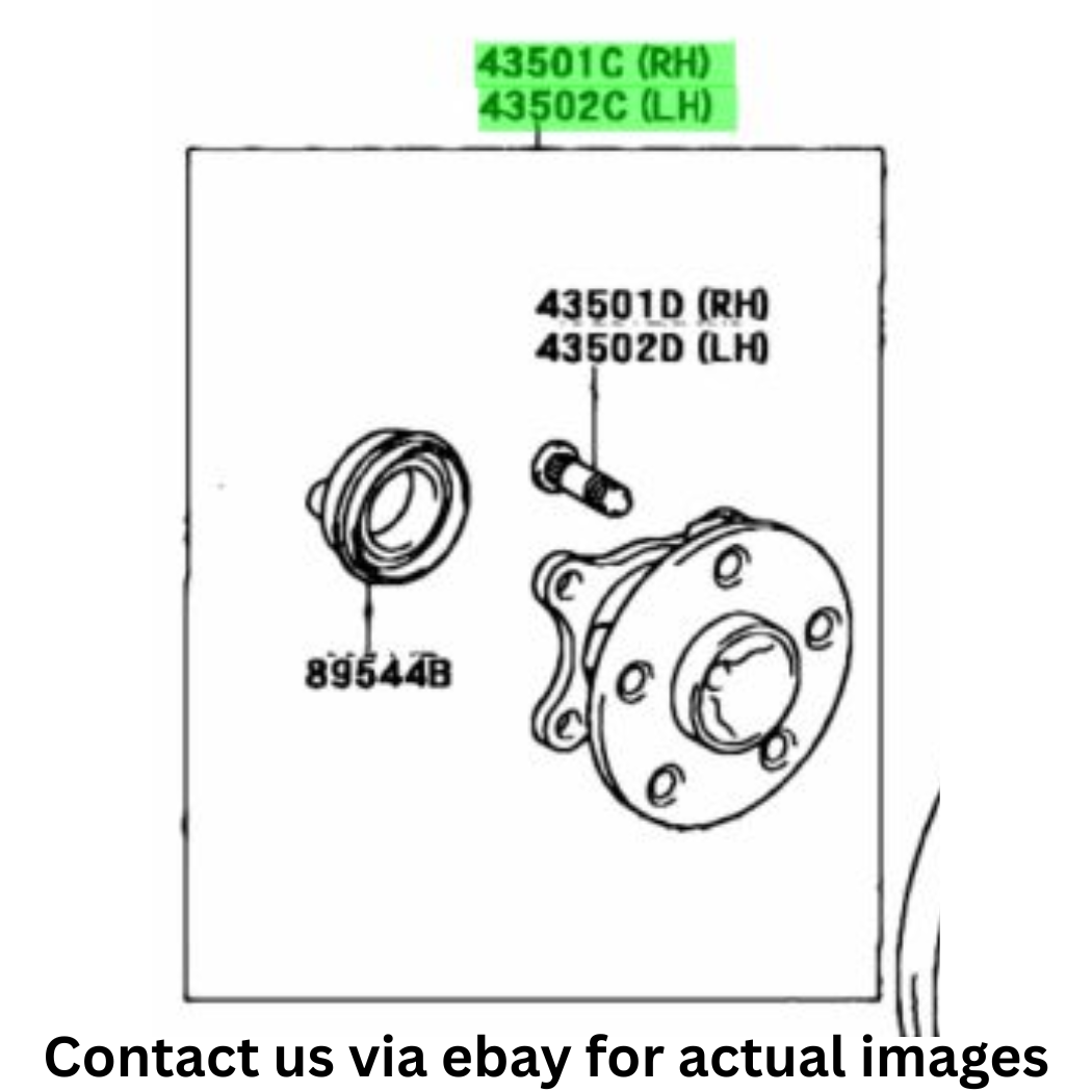 2002 Lexus LS430 Front Left LH Wheel Hub & Bearing Assembly Used OEM 4355050010