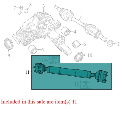 2015 Jeep Grand Cherokee Drive Shaft Used OEM 52123467AE